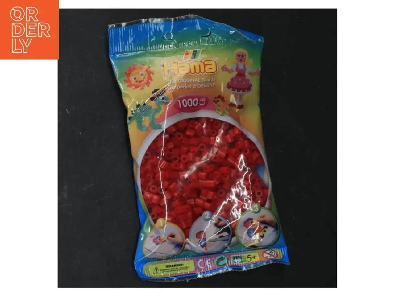 Billede 2 - Hama perler i blandede farver fra Hama (str. 1000. perler. 6 pakker)