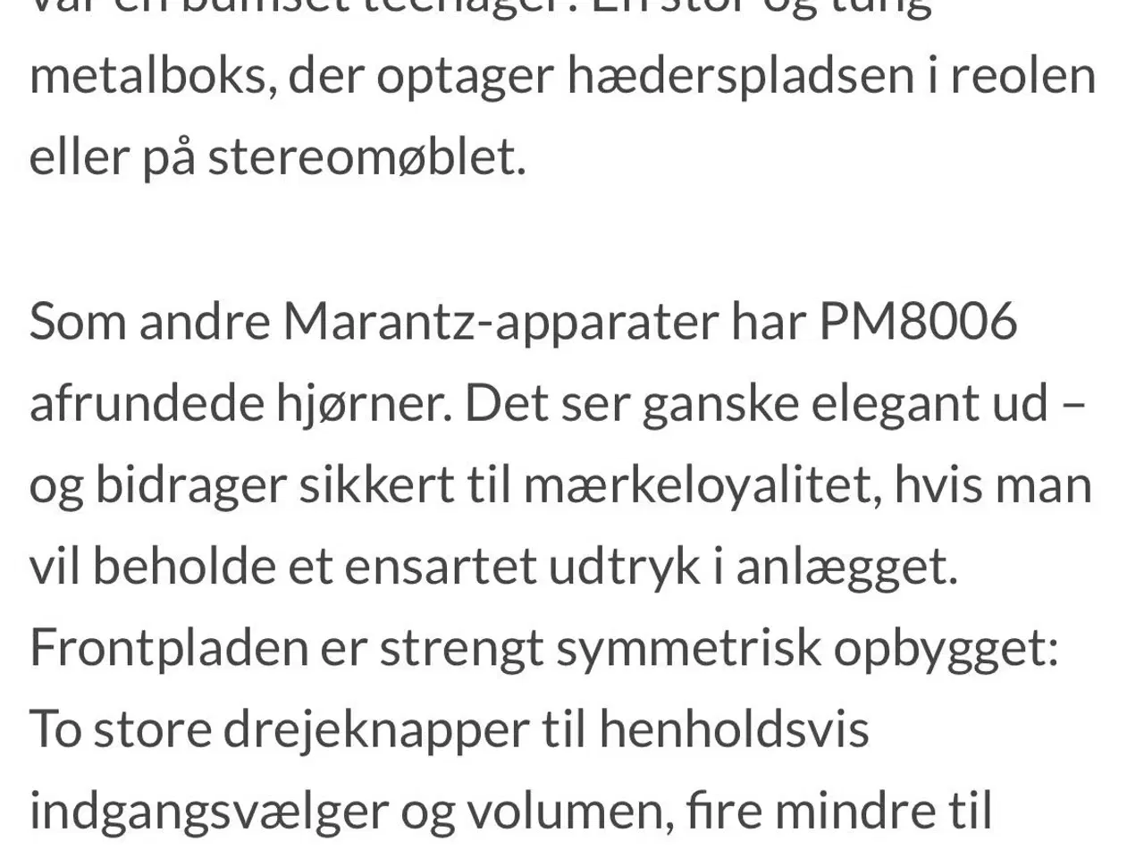 Billede 2 - Marantz PM 8006 Forstærker