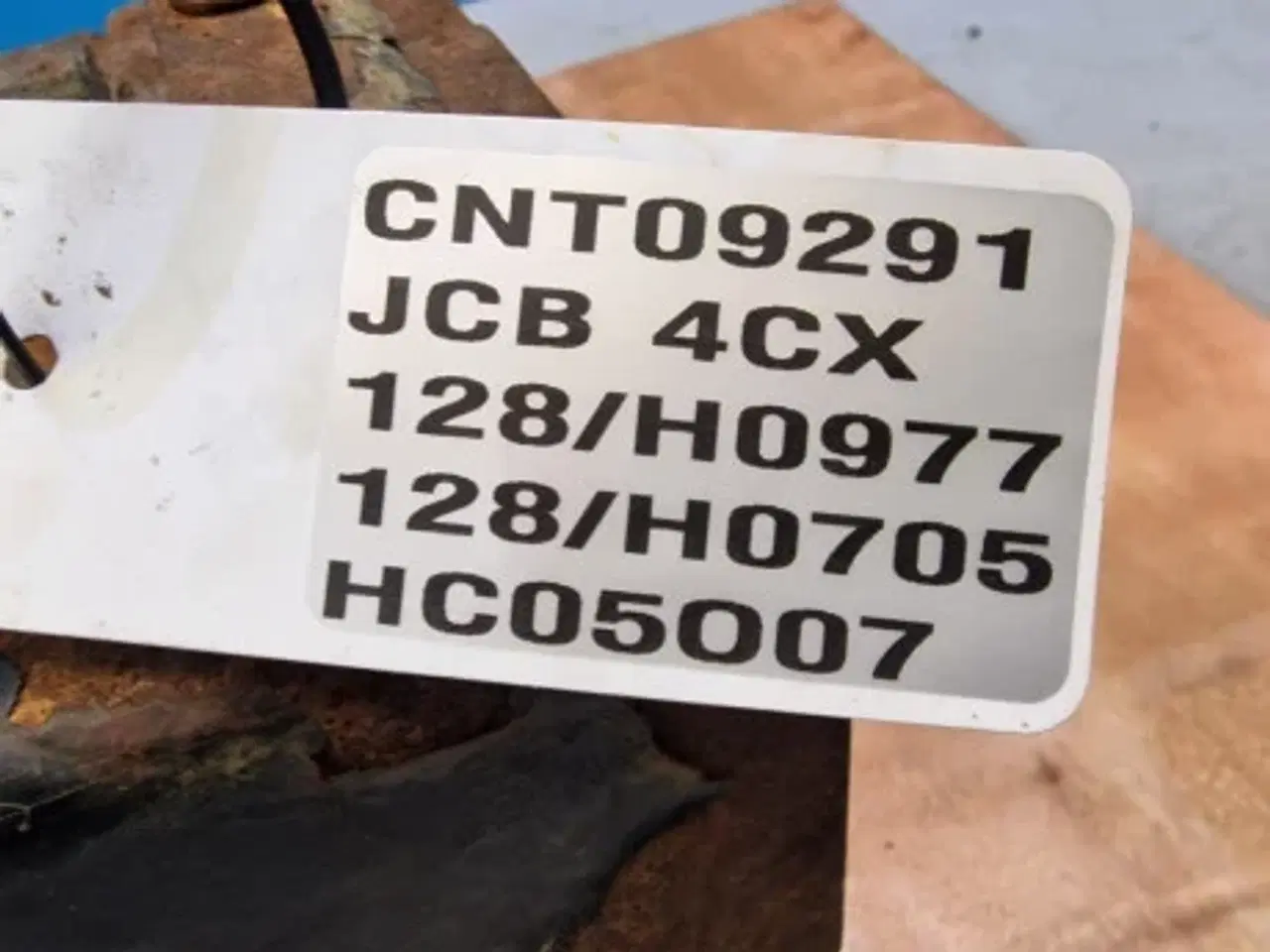 Billede 17 - JCB 4CX  Værktøjskasse 128/H0977