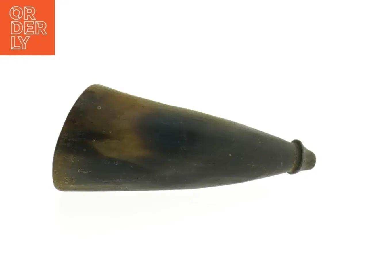 Billede 2 - Gammelt krudt hårn Dekorativt horn i træ (str. 14 cm)