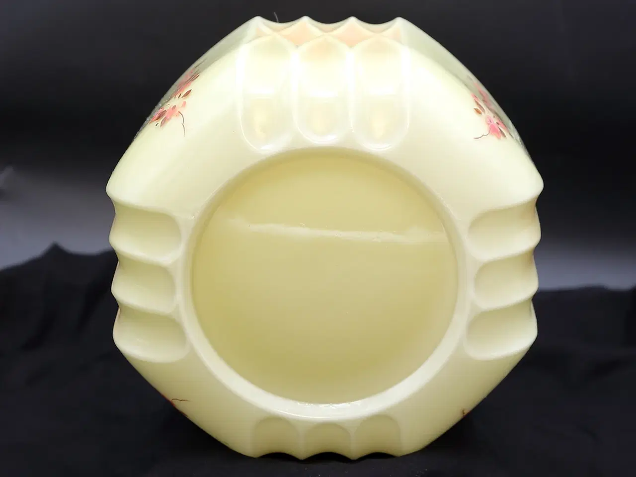 Billede 8 - Stor Art Deco glaspendel med blomster, ca. 1930–40