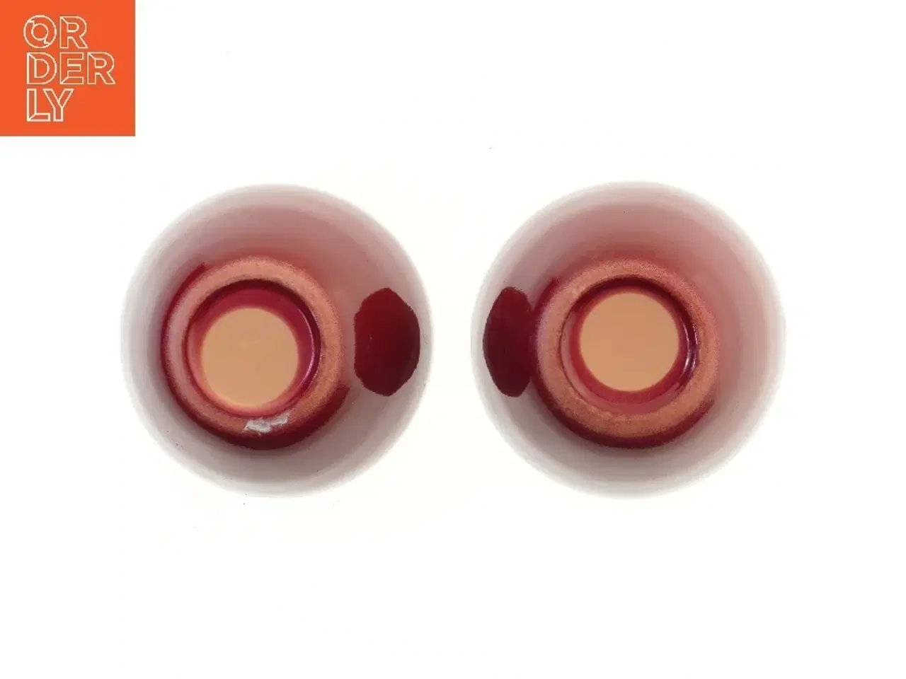 Billede 3 - To røde skåle (str. 2 stk Ø 17,5 cm)