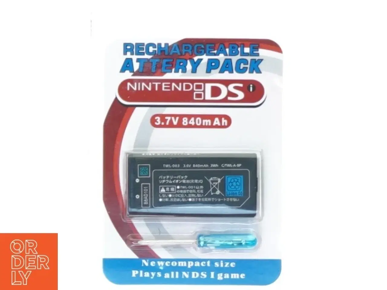 Billede 1 - Batteritid til Nintendo DS (3,7 V 840 mAh)