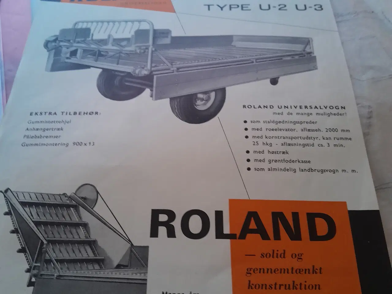 Billede 13 - Roland U 55 aflæsservogn med møgspreder 