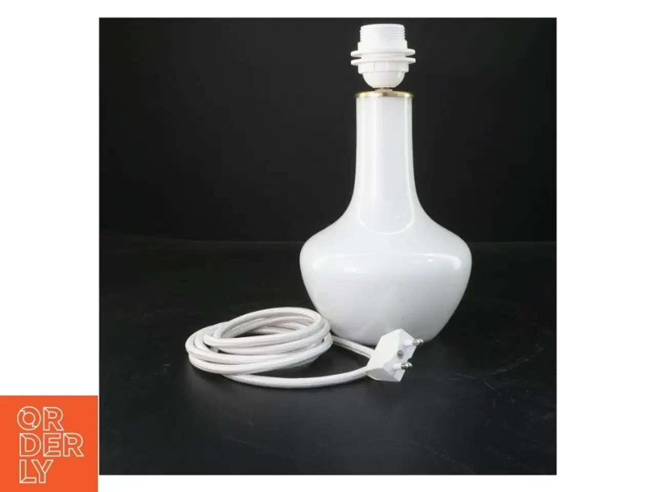 Billede 2 - Glasbordlampe (str. 28 cm)