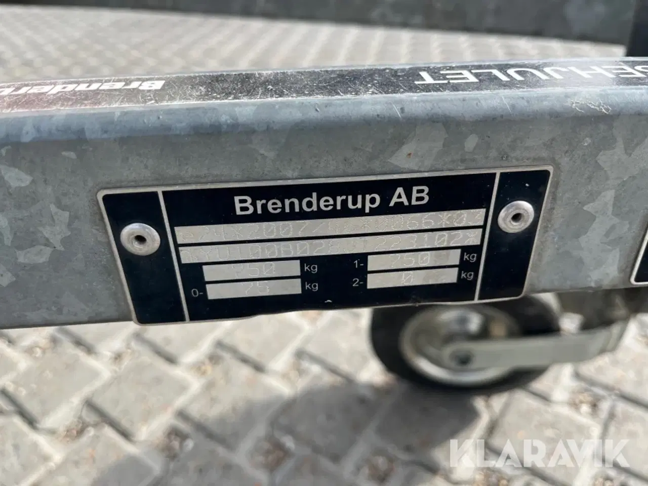 Billede 9 - Trailere Brenderup 750kg med bremser - 2 styk