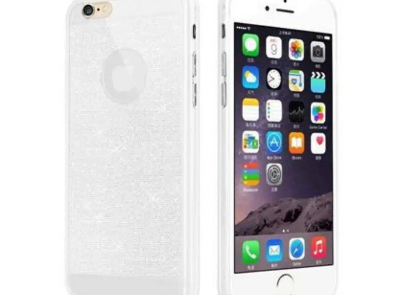 Billede 5 - Hvid glimmer cover til iPhone 5 5s SE 6 6s 6+ 6s+ 