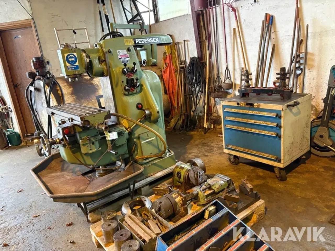 Billede 2 - Fræsemaskine Vilh. Pedersen, Høng VPU 1 inklusiv værktøj