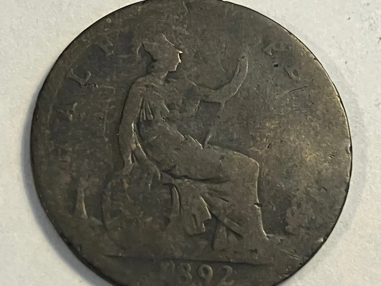 Billede 1 - Half Penny 1892 England