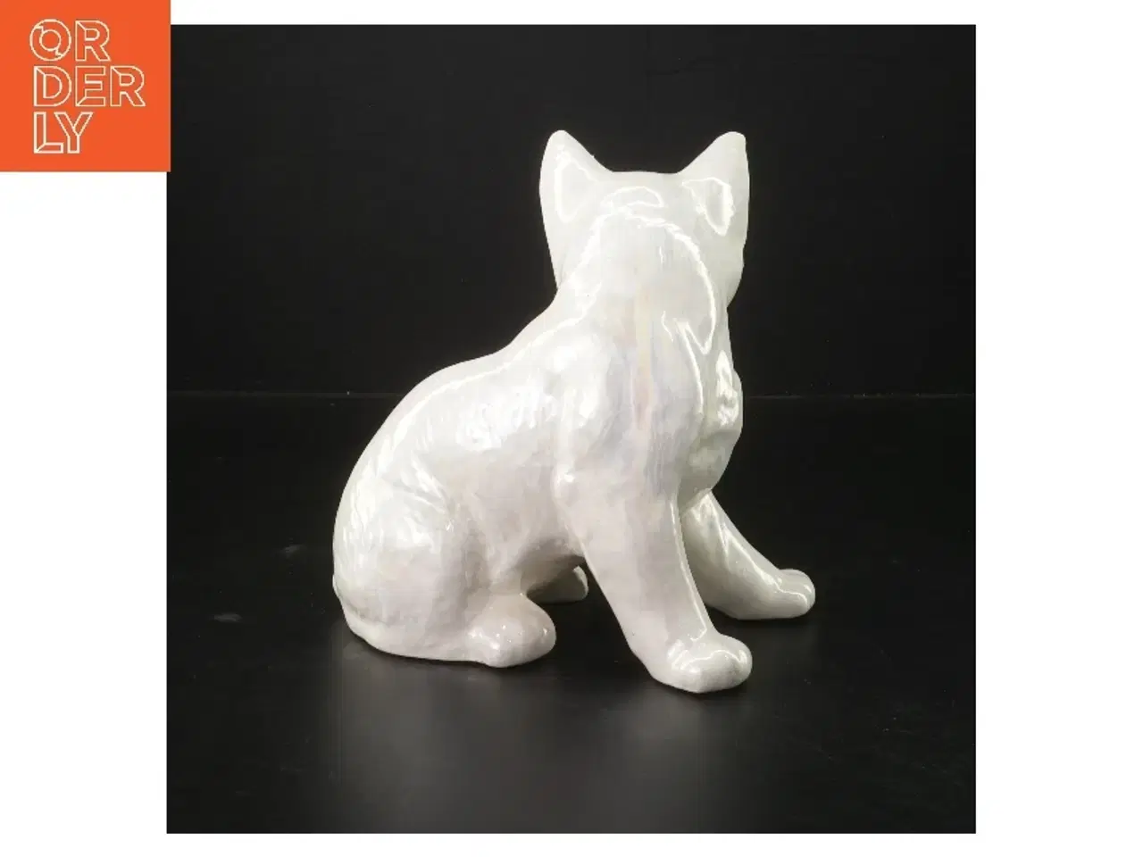 Billede 2 - Keramik kat figur (str. 17x17x10 cm)