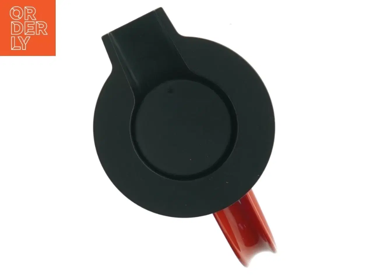 Billede 2 - Rød stelton termokande med sort låg (str. 30x11 cm)