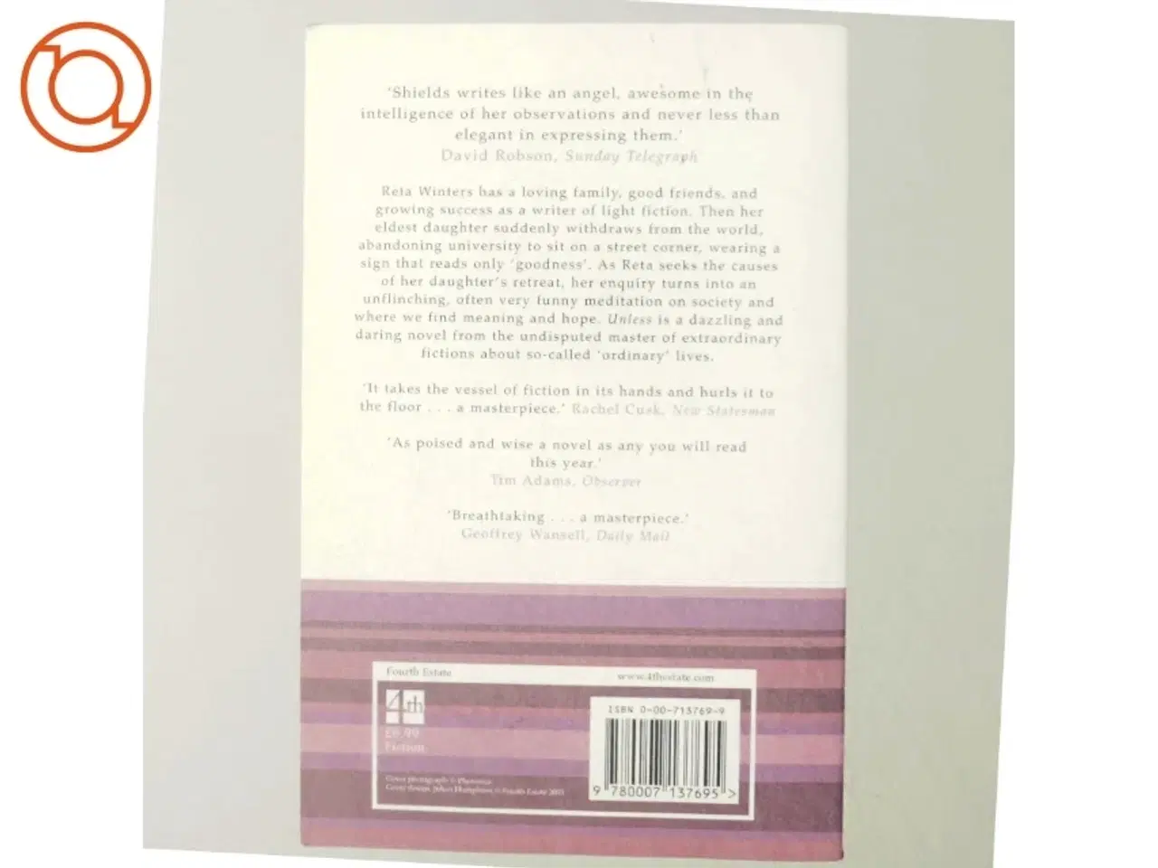 Billede 3 - Unless af Carol Shields (Bog)