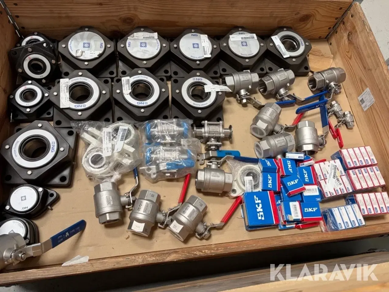 Billede 3 - Lot - flangelejer, kuglehaner og kuglelejer - 1 palle