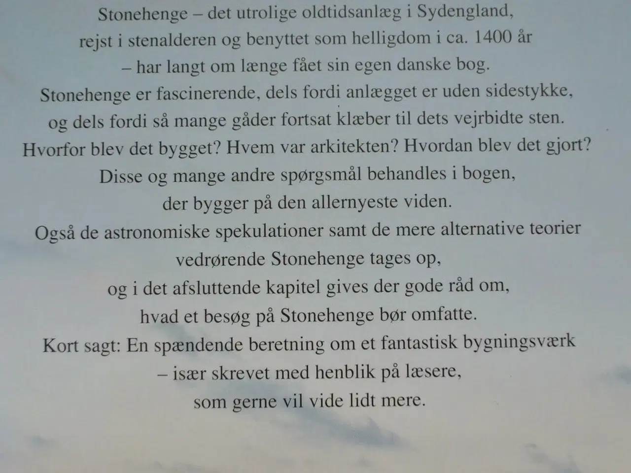 Billede 4 - stonehenge, af rud kjems med dedikation