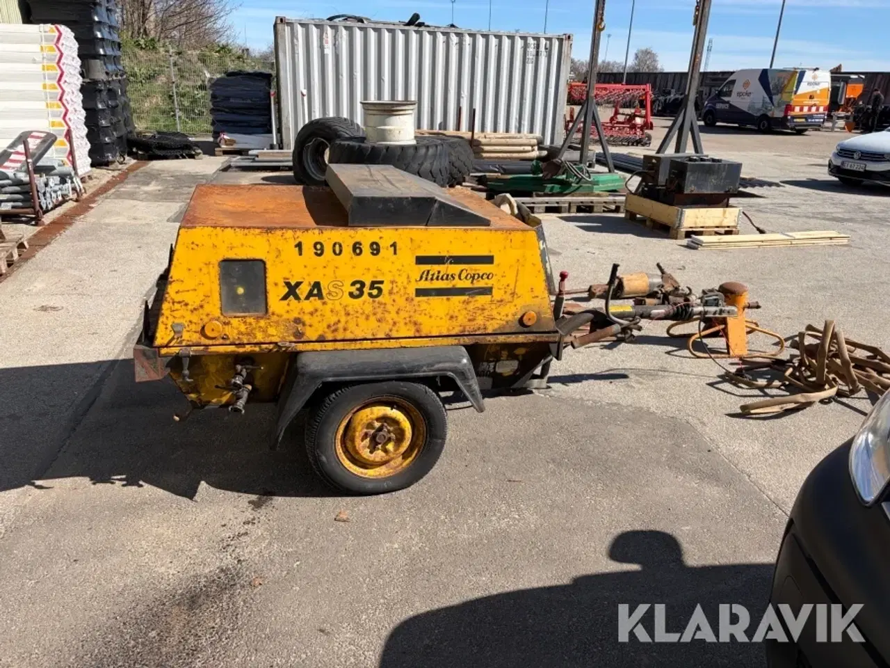 Billede 6 - Kompressor Atlas Copco XAS35 med tilbehør
