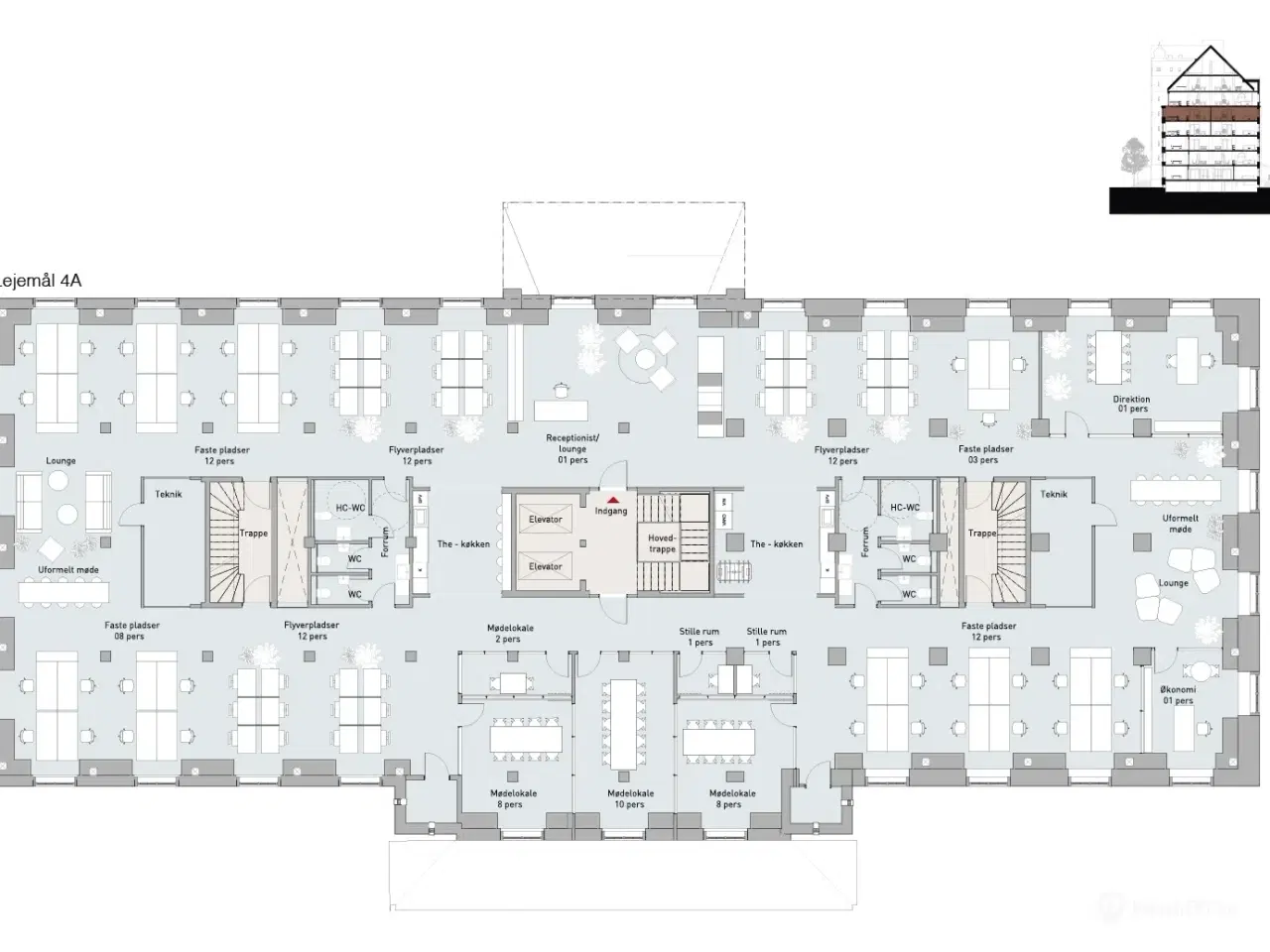 Billede 29 - Kantine, fitness, ventilation/køl, Metro, S-tog og parkering