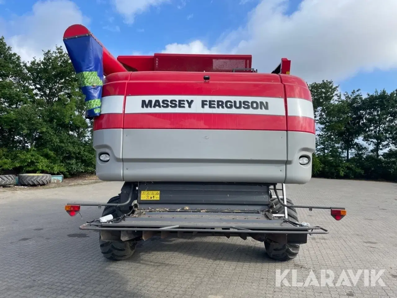Billede 4 - Mejetærsker Massey Ferguson 7282 med skærebord & vogn