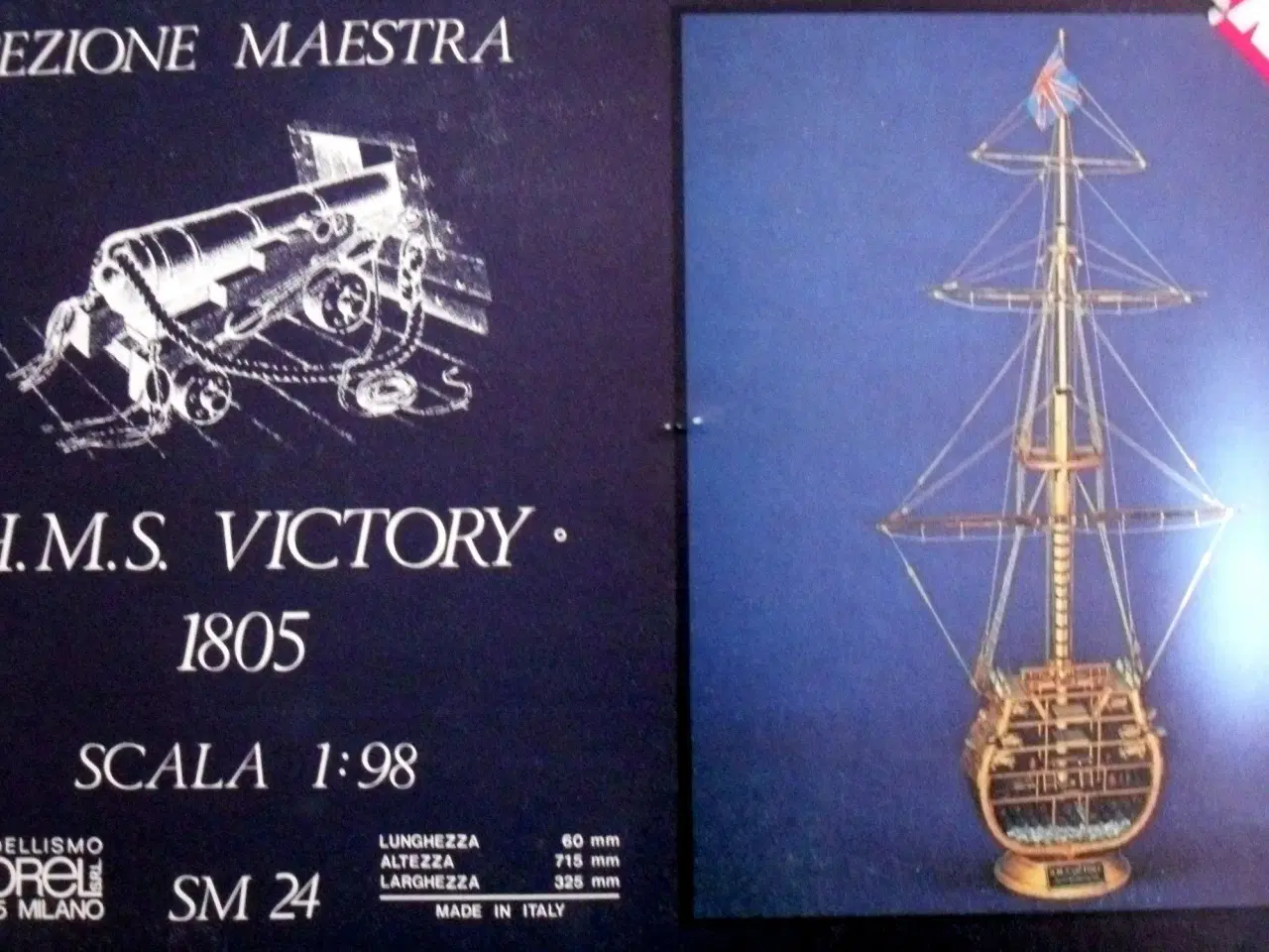 Billede 1 - H.M.S. Victory, tværsnit v/Stormast. Byggesæt.