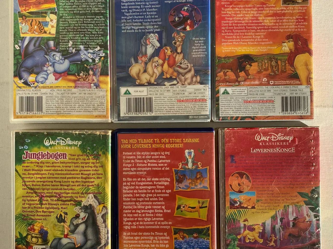 Billede 2 - 6 VHS Disney film klassikere