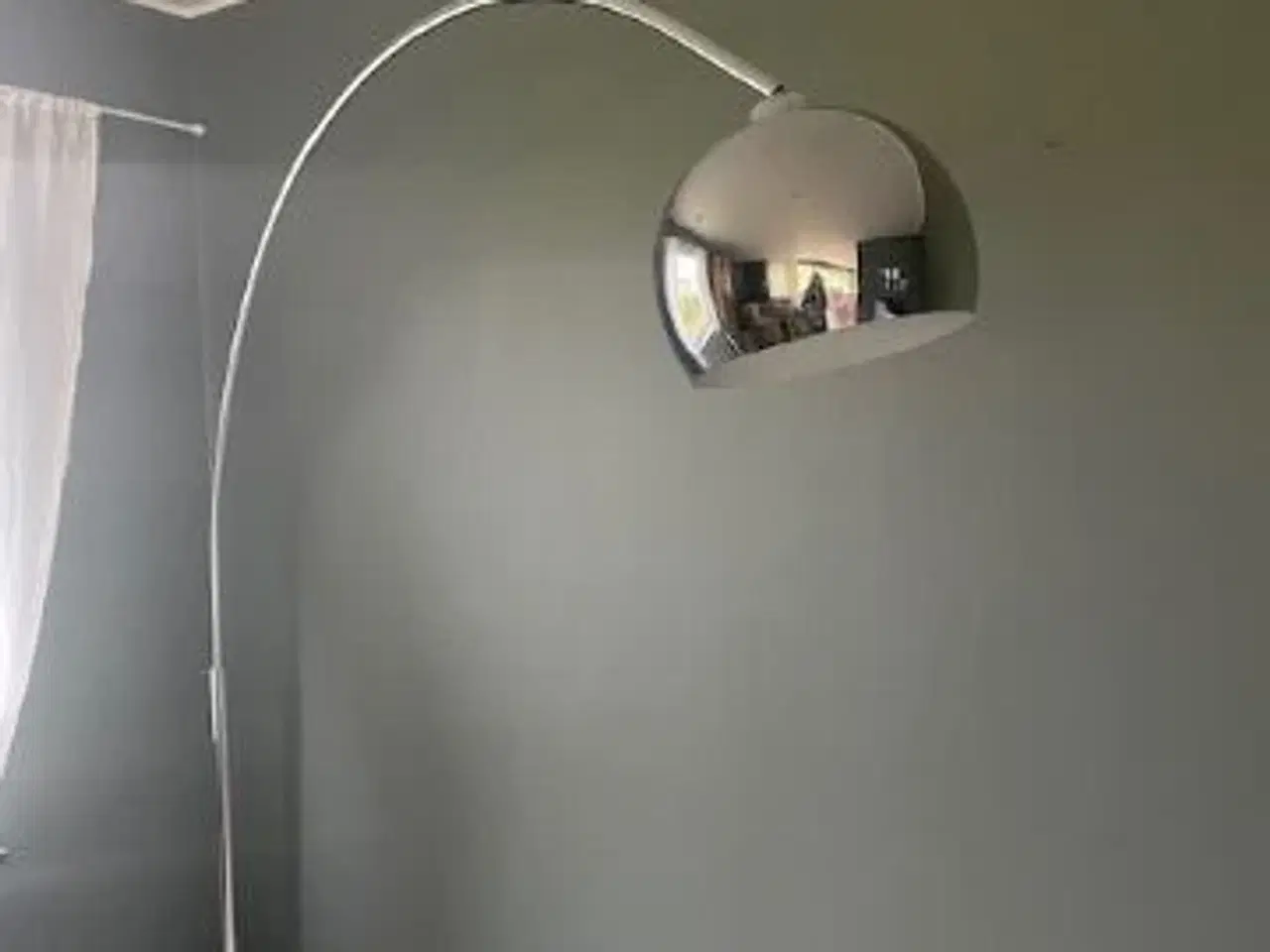 Billede 1 - Frandsen sofabordslampe blankt stål med marmorfod
