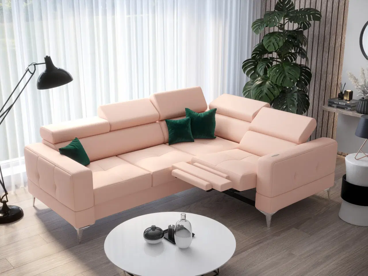 Billede 3 - TUTSEPI RELAX HJØRNESOFA MED SOVEFUNKTION 185X250