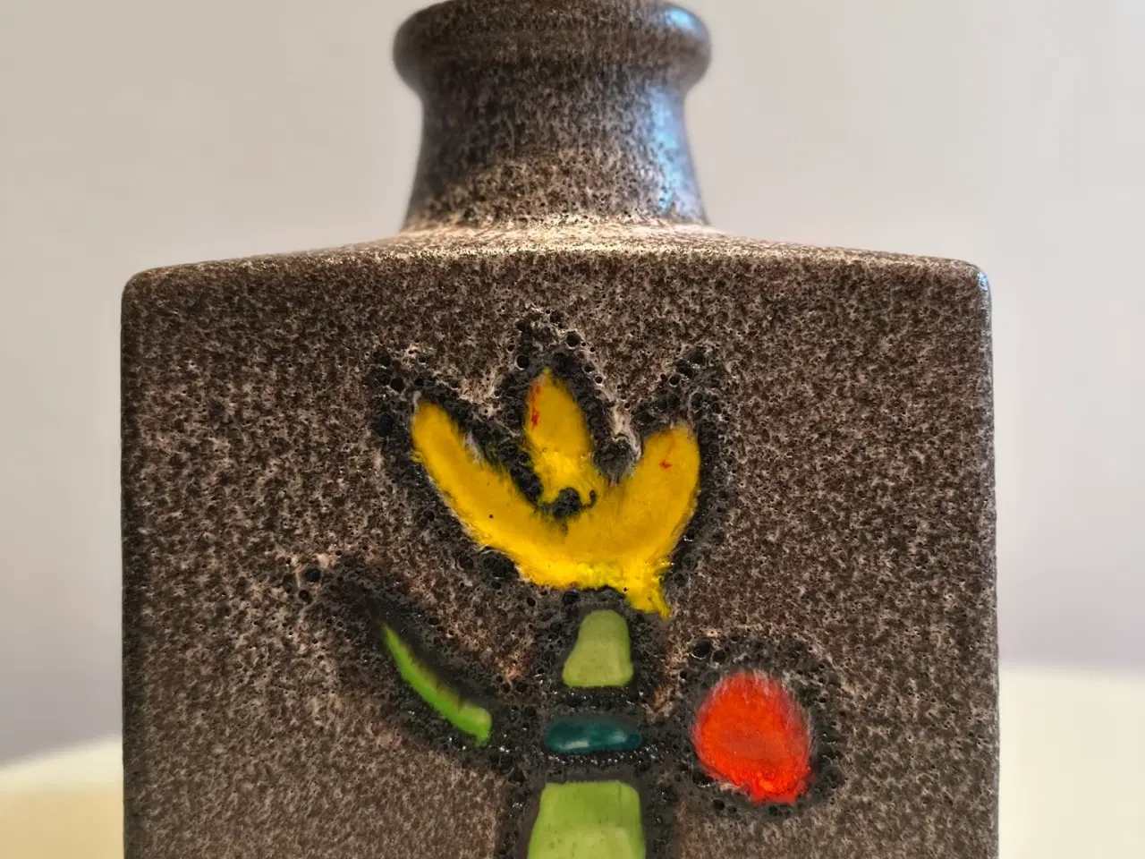 Billede 3 - Unik flot farverig blokvase fra nummereret 281-19