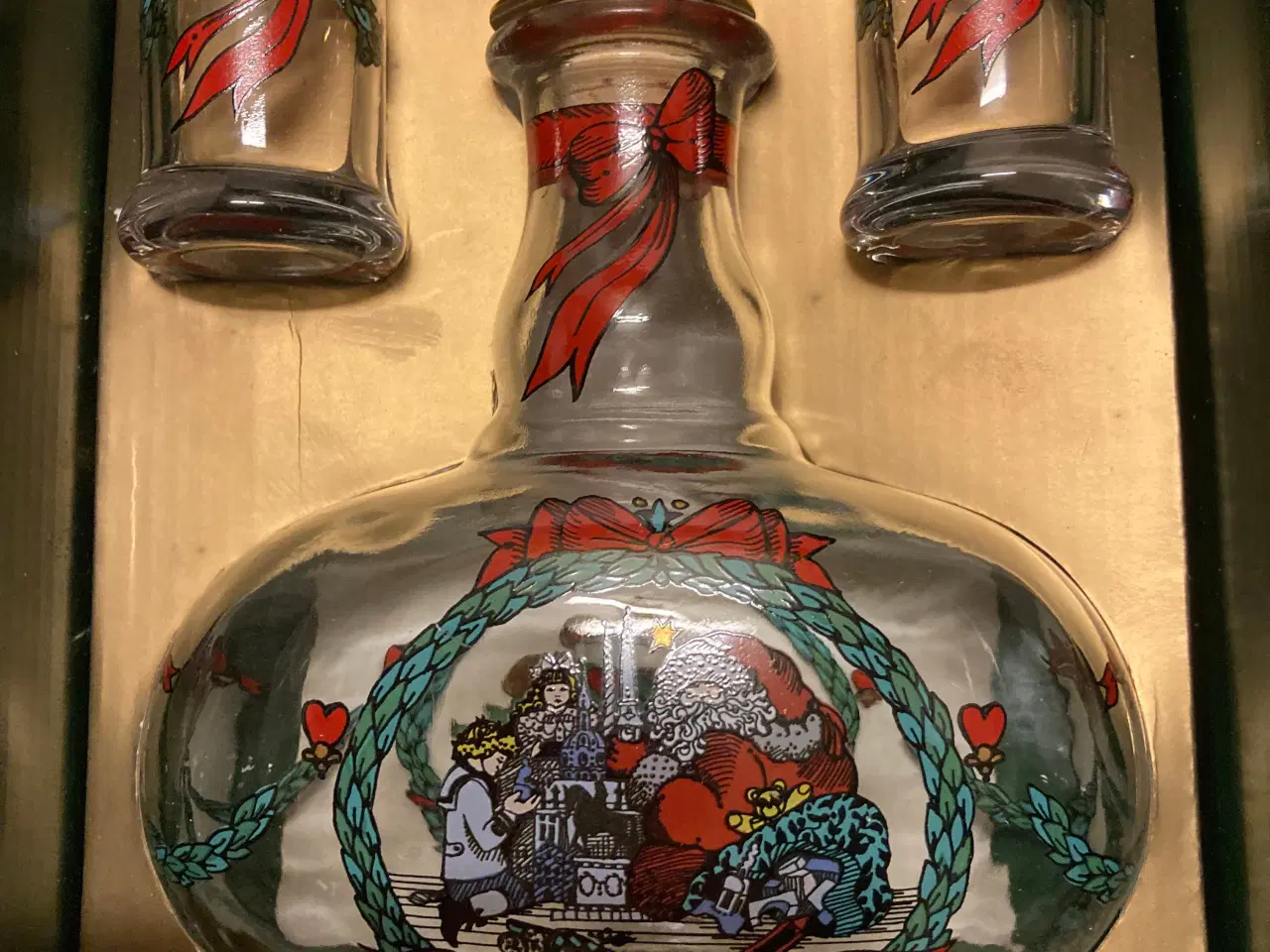 Billede 2 - Juleflaske og dramglas