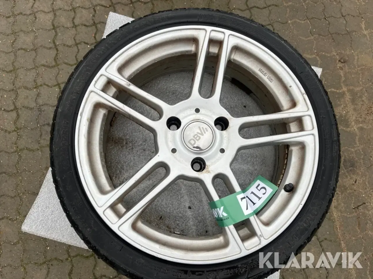Billede 3 - Dæk med Fælg DBV 195/40 ZR17 4 styk