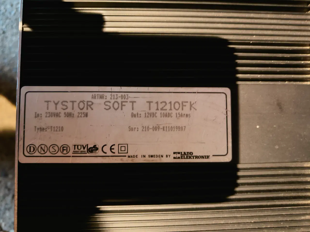 Billede 2 - Lader Tystor Soft T1210 3-trins batteri lader 12 V