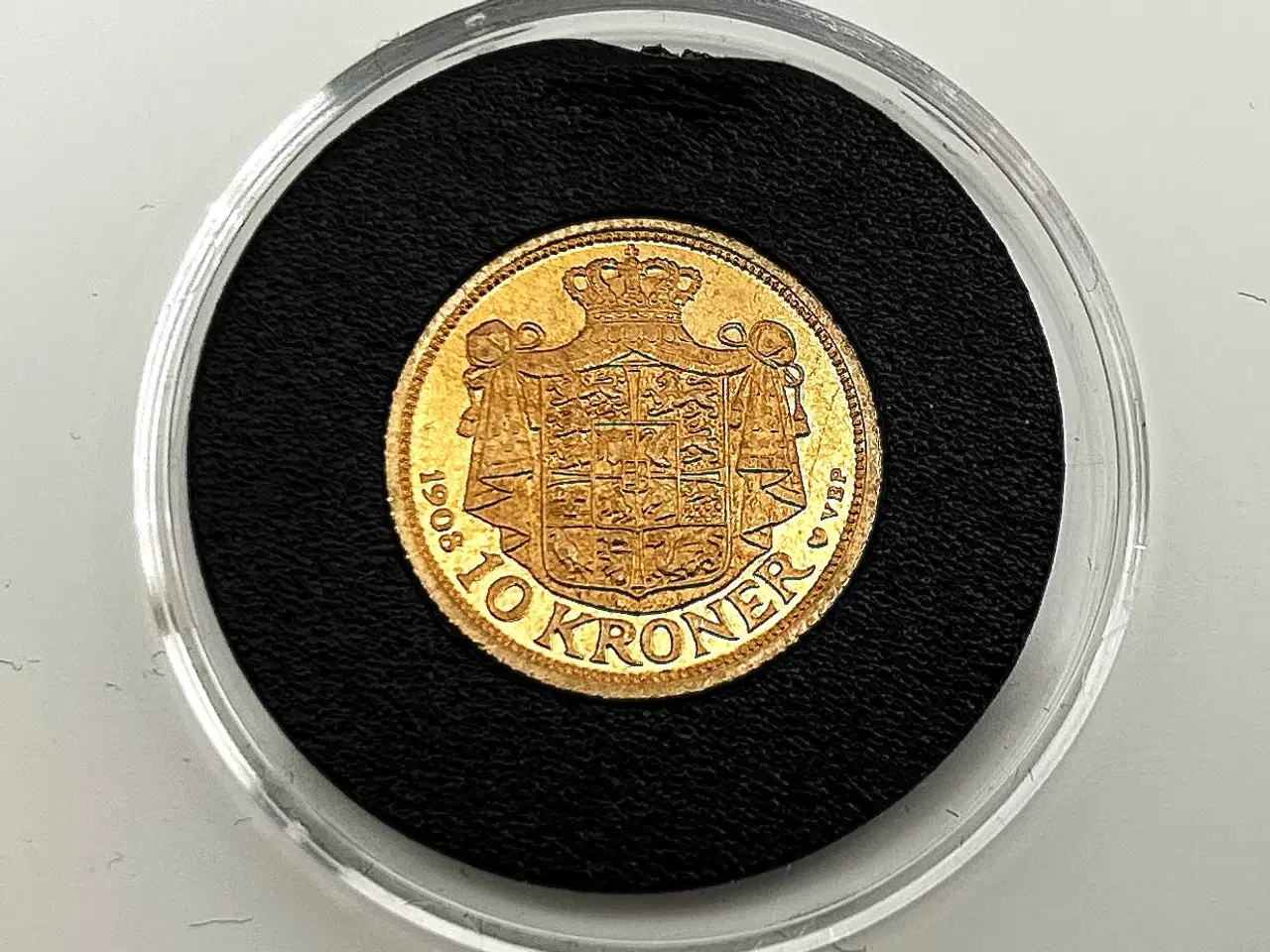 Billede 1 - Guld 10 kr. 1908 Danmark