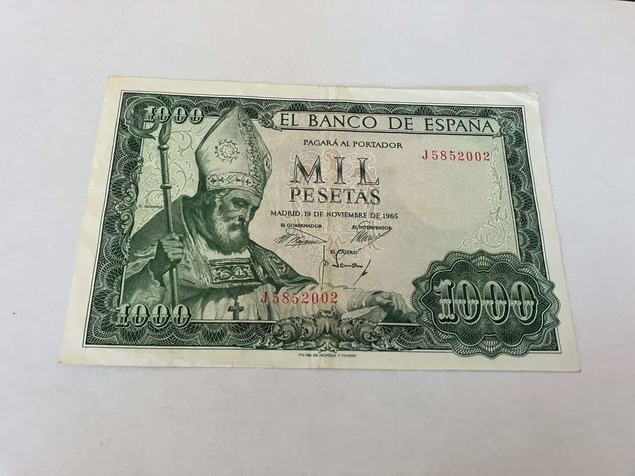 Billede 1 - 1000 Pesetas 1965 Spain