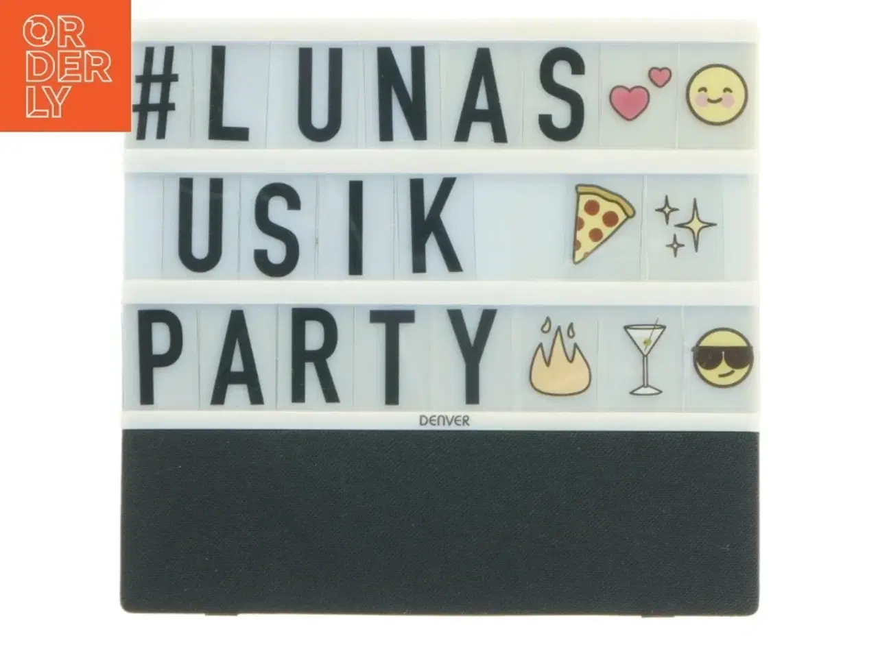 Billede 4 - Lysboks med Bluetooth-højtaler fra Denver (str. 23x22 cm)