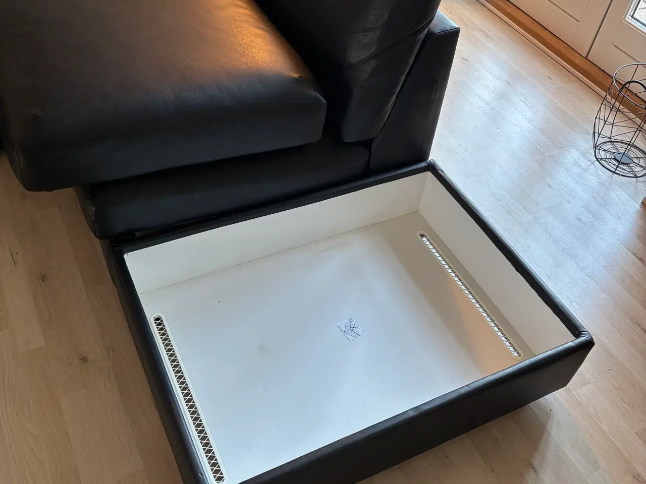 Billede 3 - Læder hjørnesofa med chaiselong