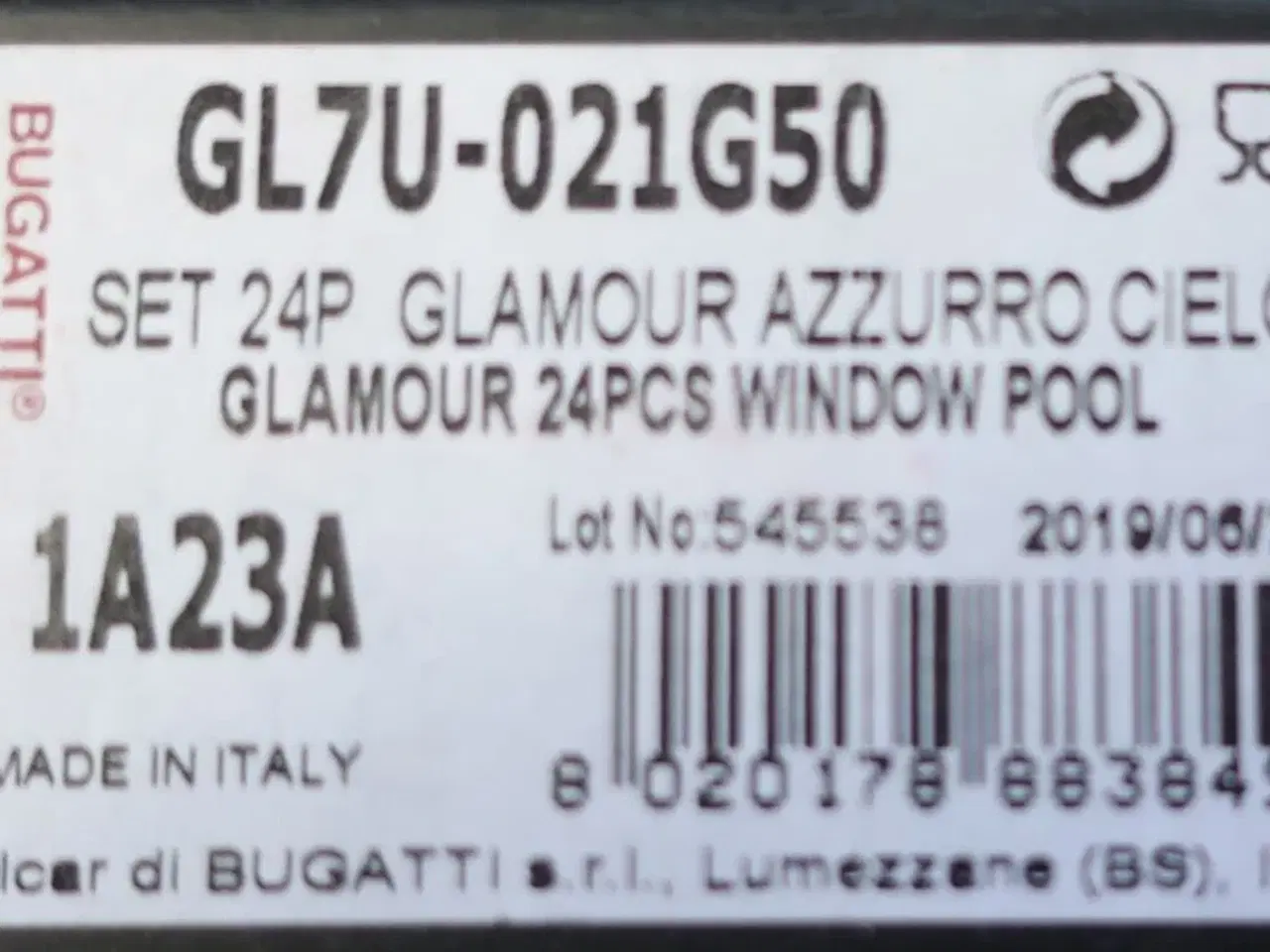Billede 2 - 24 stk. bestiksæt BUGATTI GLAMOUR AZZURRO CIELO WINDOW POOL