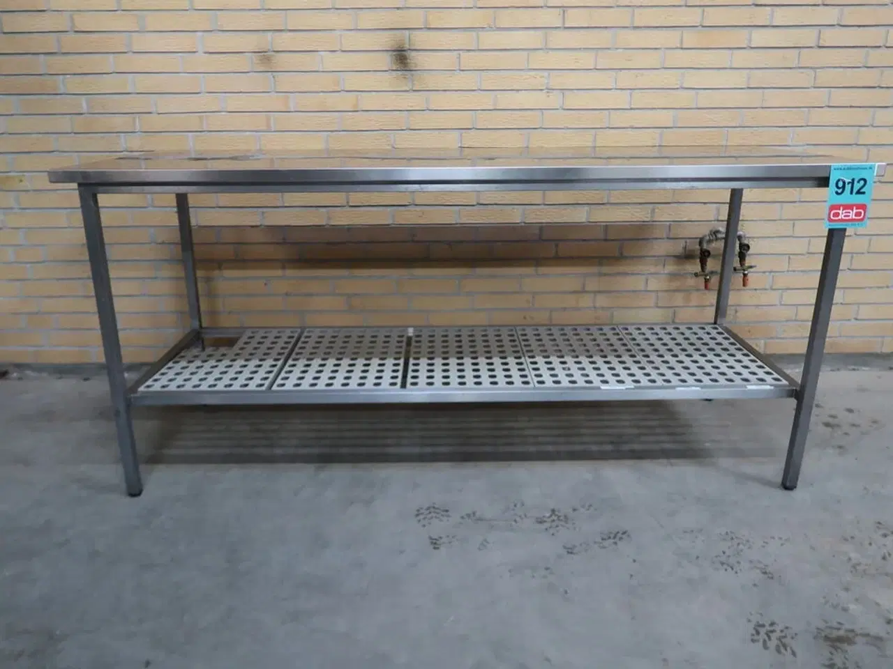 Billede 1 - Rustfri stålbord med underhylde