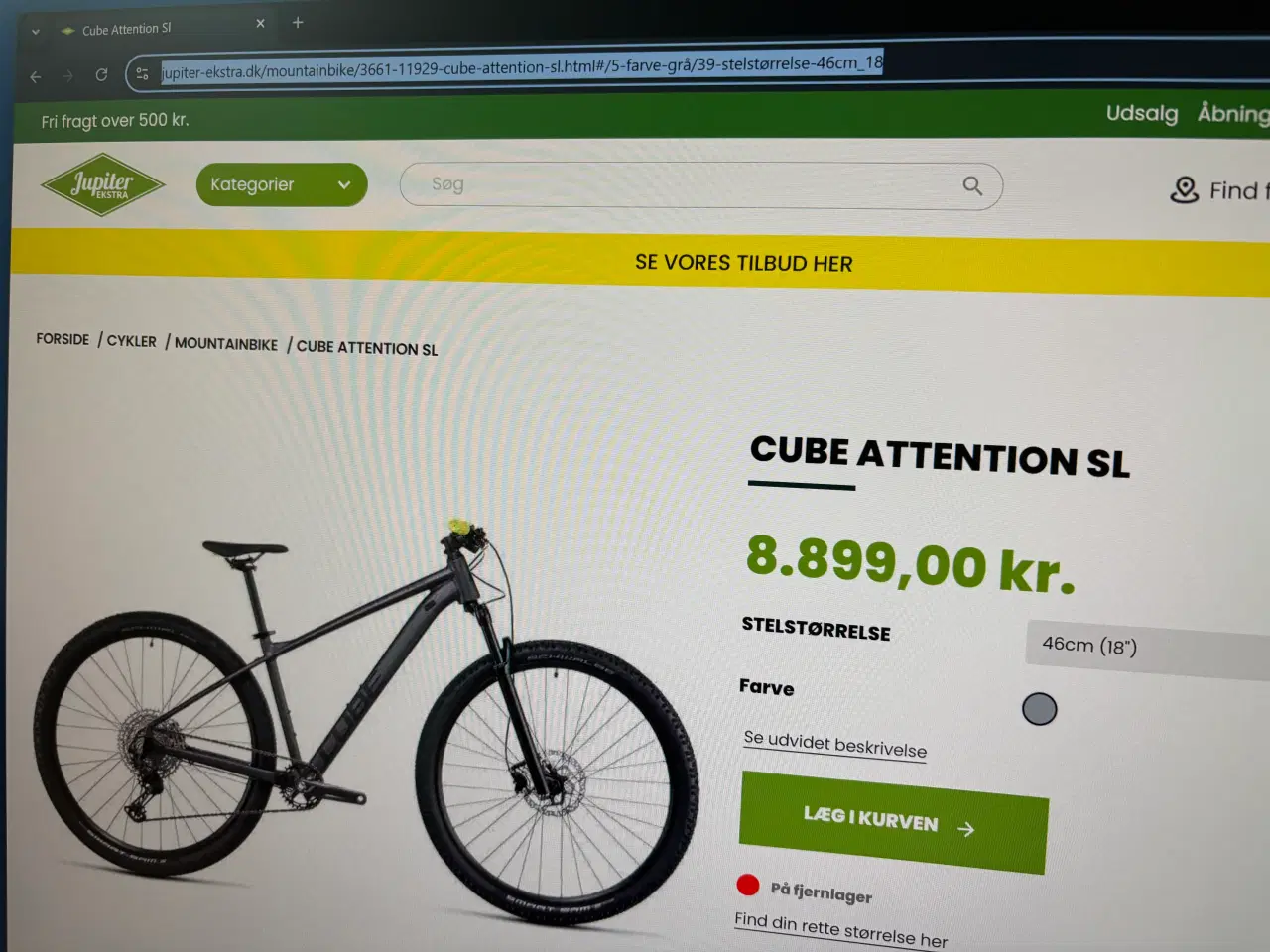 Billede 6 - Cube Attention SL Grey 27,5" - MTB 2022
