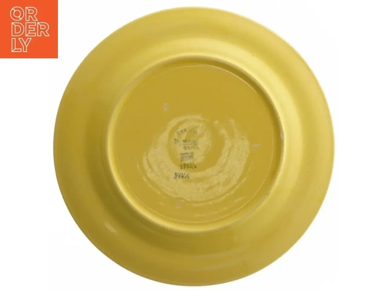 Billede 2 - Retro fajancetallerken vive fra Gefle (str. Ø. 21 cm)