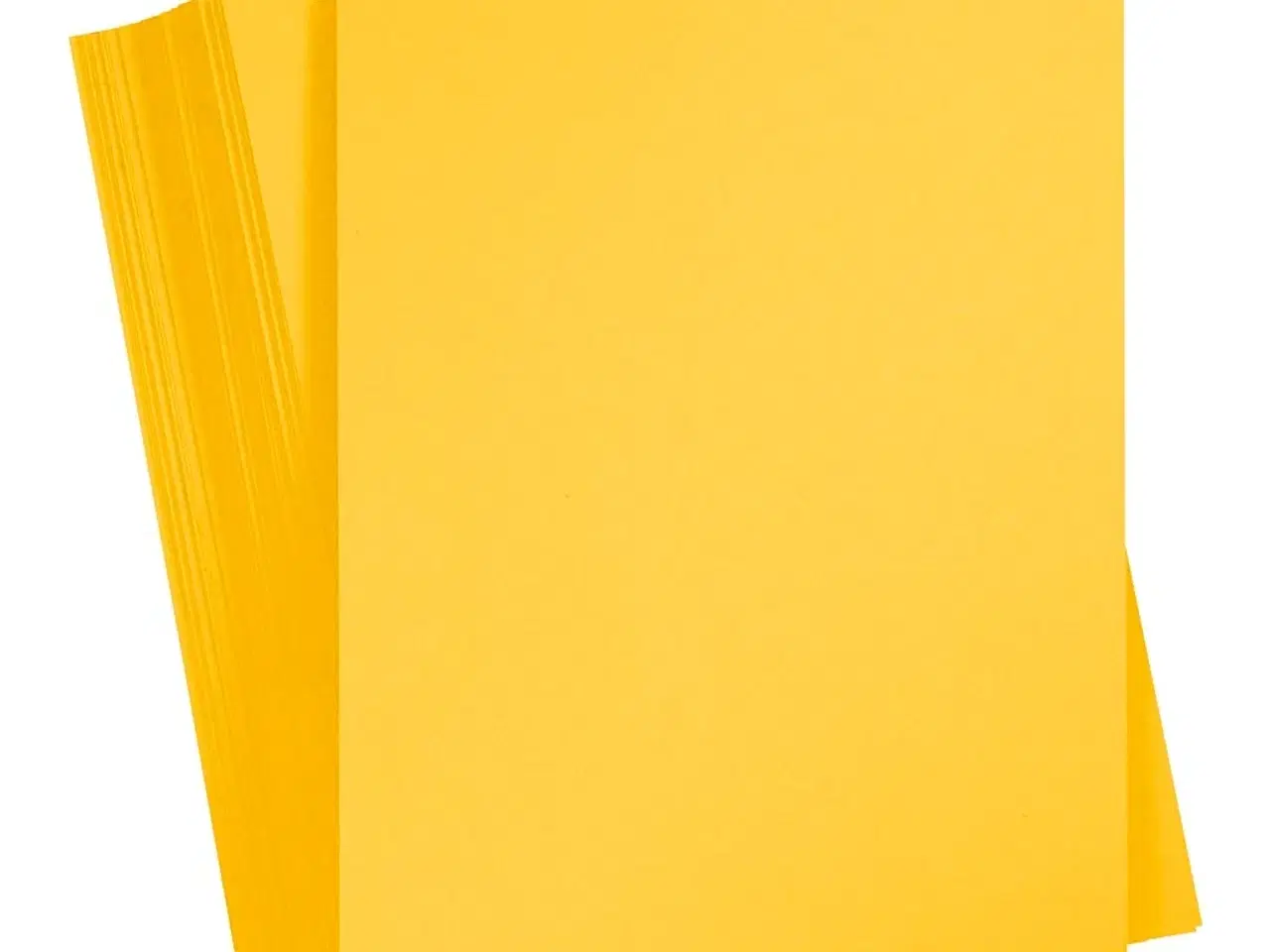 Billede 1 - Solgul A4 Karton 180 g - 100 ark til kreative projekter