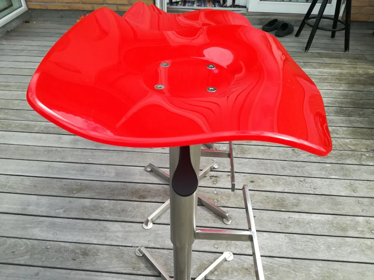 Billede 2 - Barstol i rustfrit stål og plast