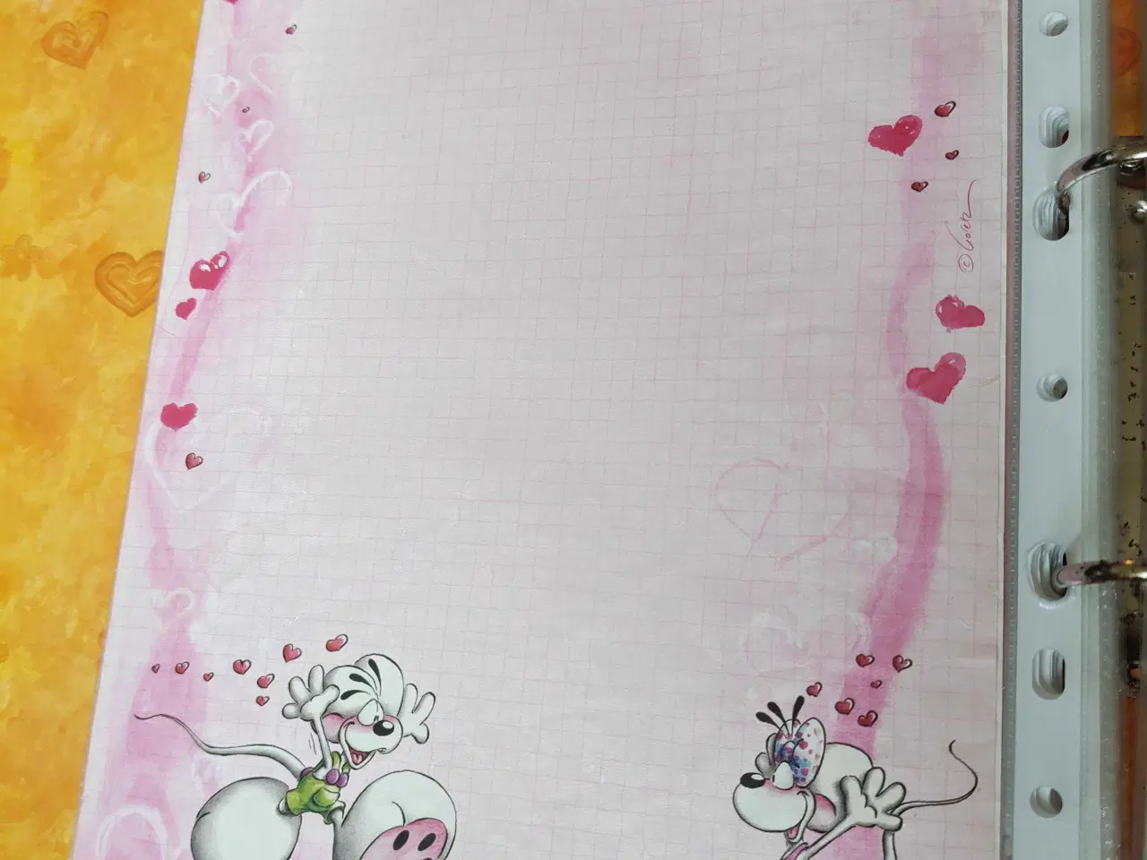 Billede 19 - Diddlepapir i mappe 