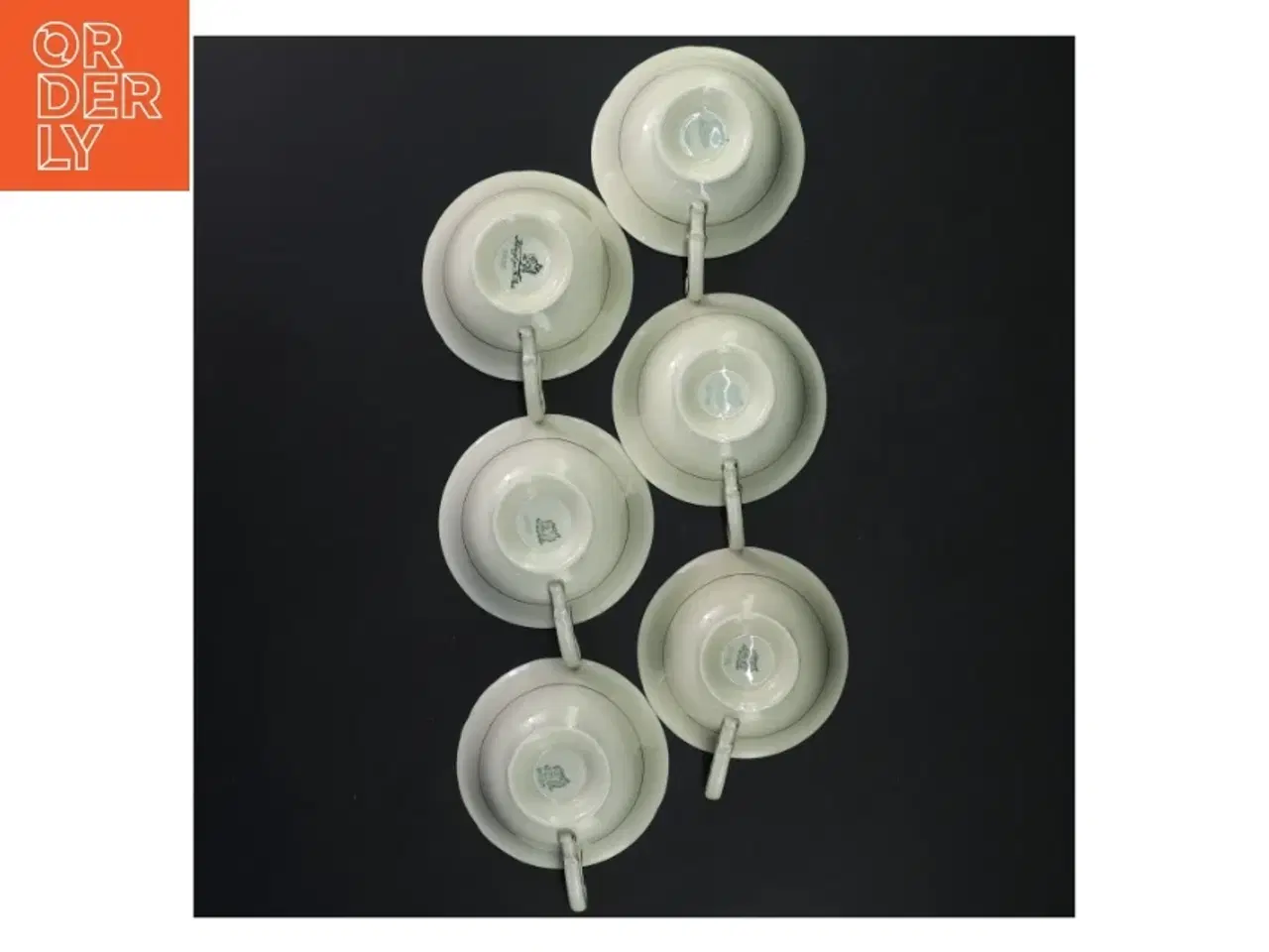 Billede 3 - Antikke suppe skåle med udsmykninger (str. Ø 10 cm)