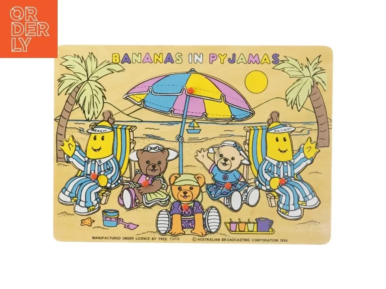 Billede 1 - Bananas in Pyjamas træpuslespil (str. 30 x 21 cm)