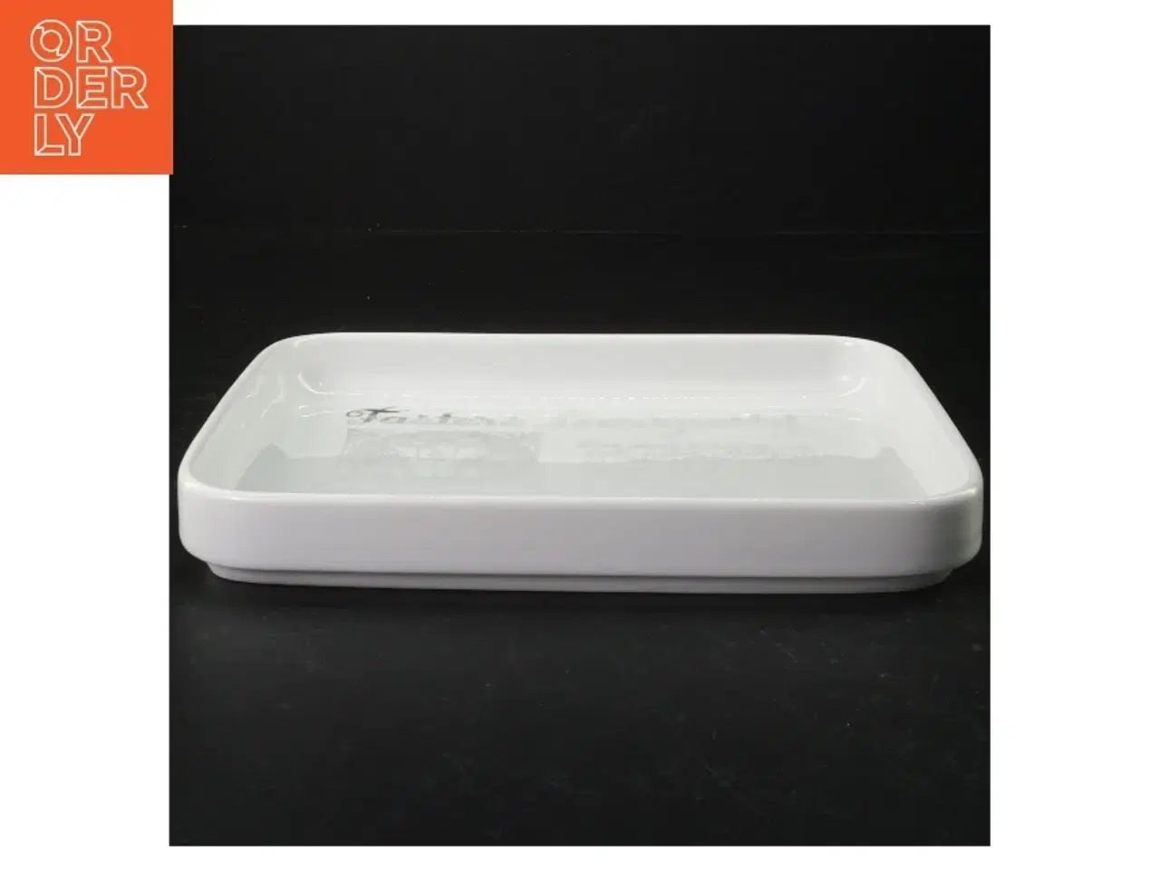 Billede 3 - Rektangulær porcelæns skål (str. 24x18x2 cm)