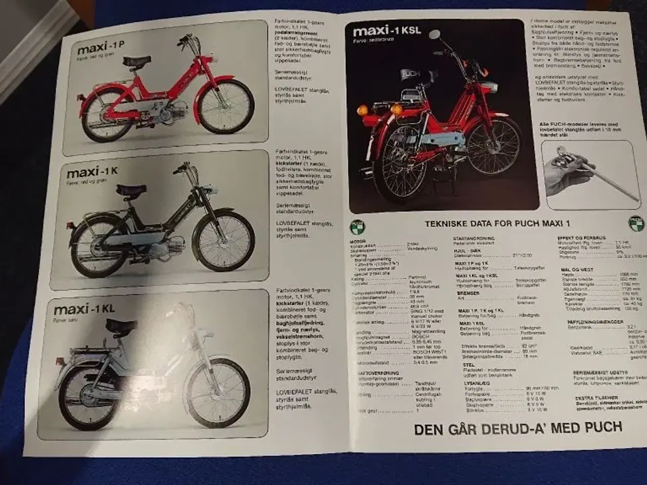 Billede 2 - 10 stk kr 750,- .Dansk Puch MAXI brochure