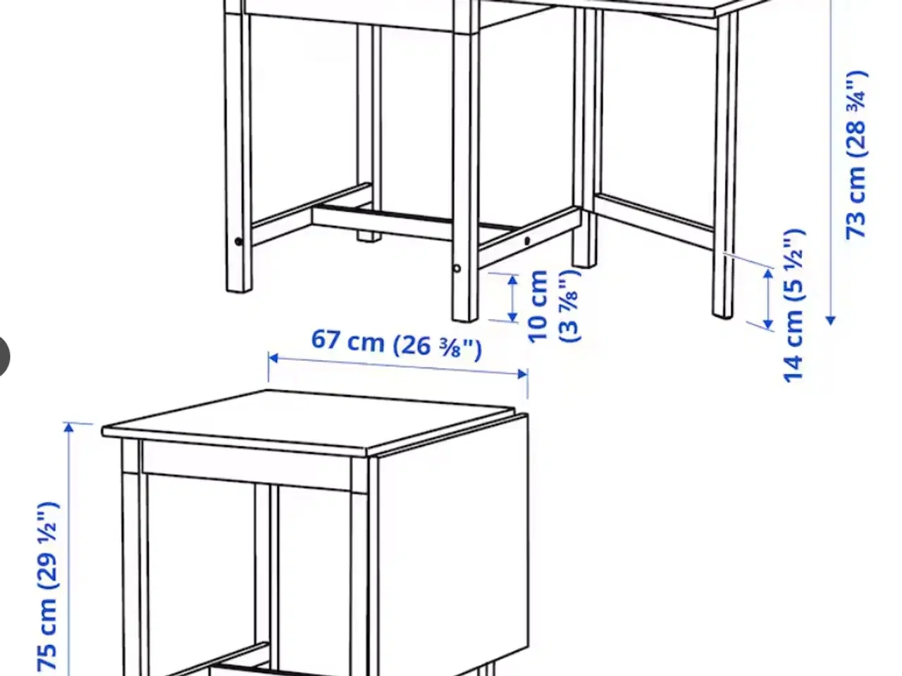 Billede 5 - Klapbord - IKEA PINNTORP
