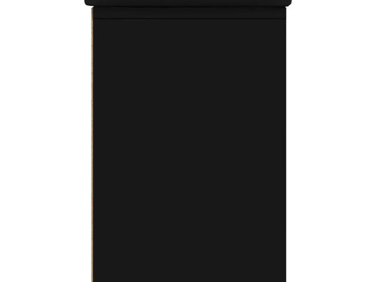 Billede 6 - Skobænk 82x32x50 cm konstrueret træ sort