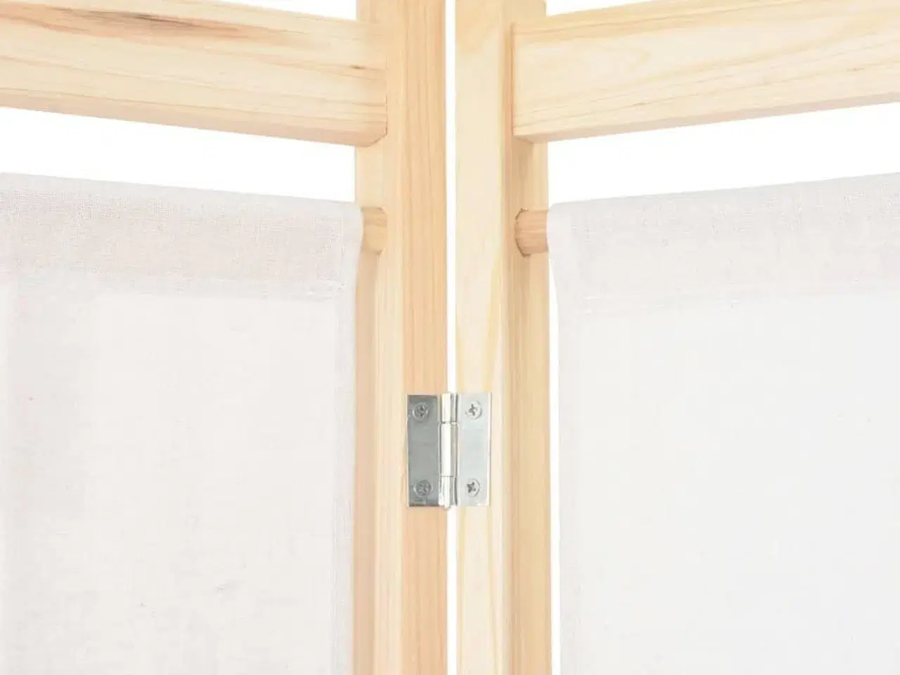 Billede 5 - 4-panels rumdeler 160 x 170 x 4 cm stof cremefarvet