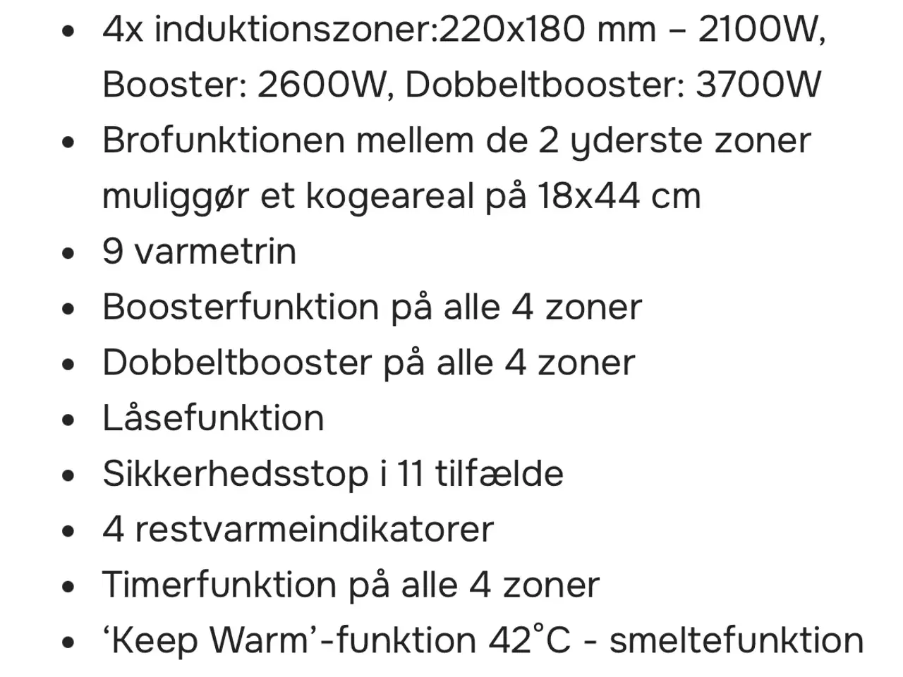 Billede 8 - WITT WIP induktionskogeplade 100SQ2. Fra 2021 feb.