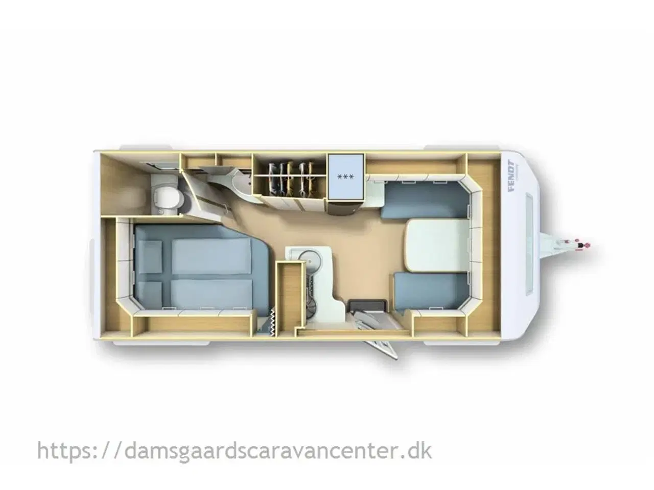 Billede 6 - 2017 - Fendt Bianco Activ 495 SFE   Franskseng-Mover-Gulvtemp.-Telt