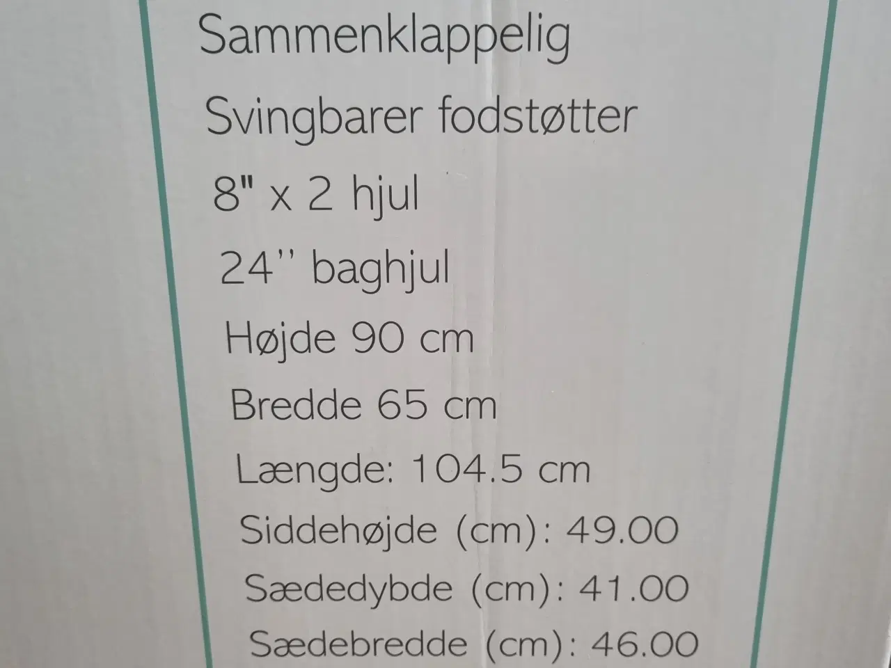 Billede 2 - Kørestol NY! 